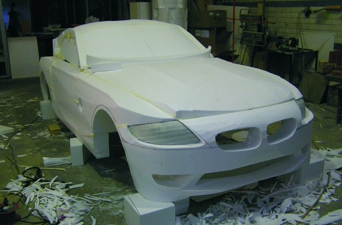 Машина из пенопласта