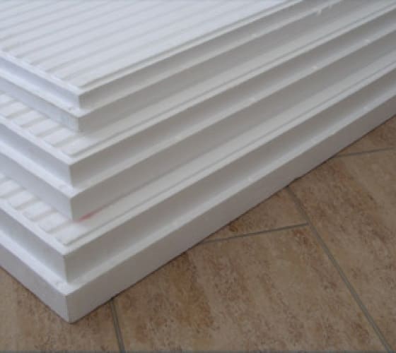 Утепление пола пенопластом