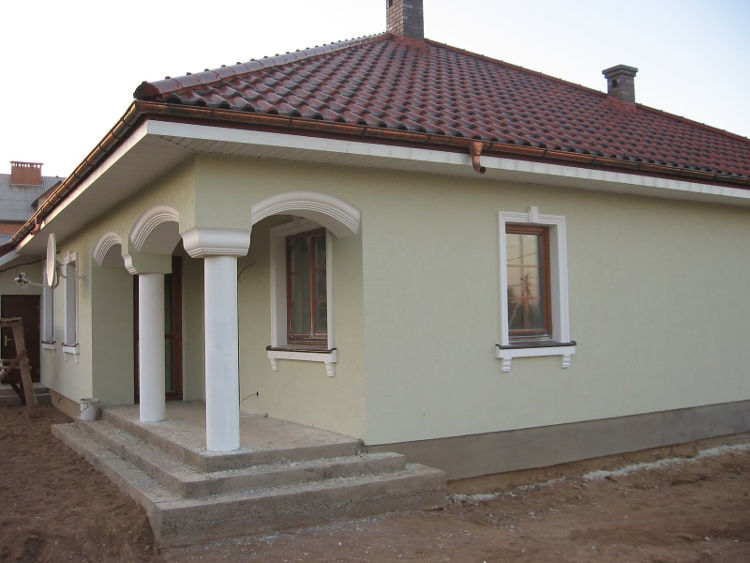 Утеплённый фасад дома